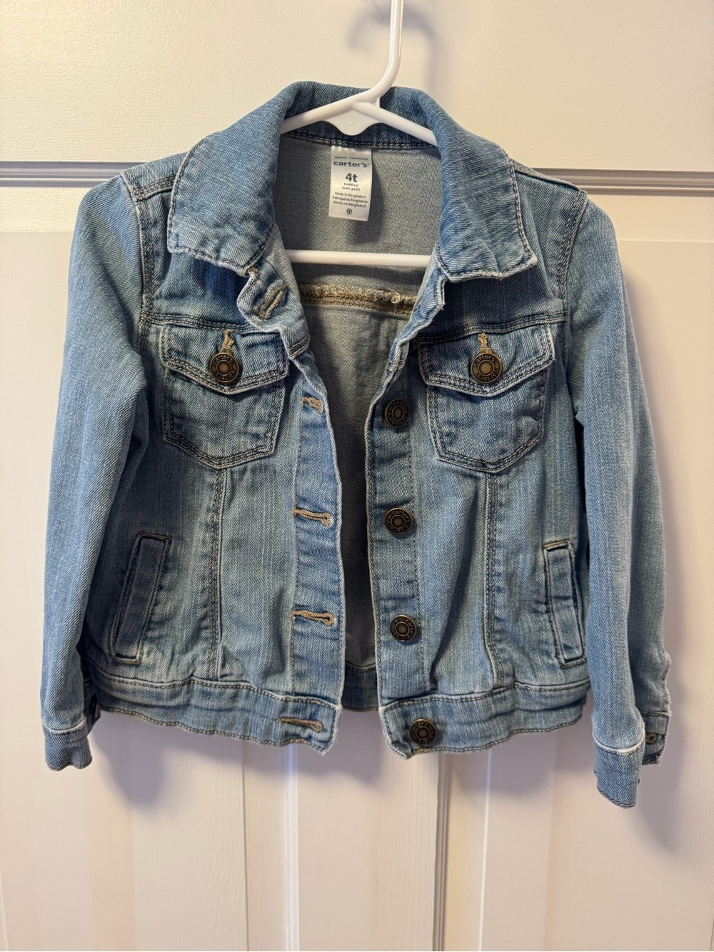 Carter's Light Wash Denim Jean Jacket in Blue